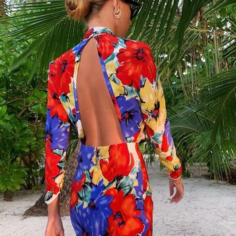 Rixo Lucy Silk Dress